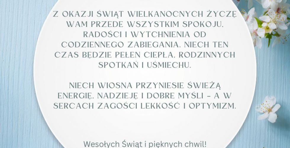 Wesołych Świąt Wielkanocnych 